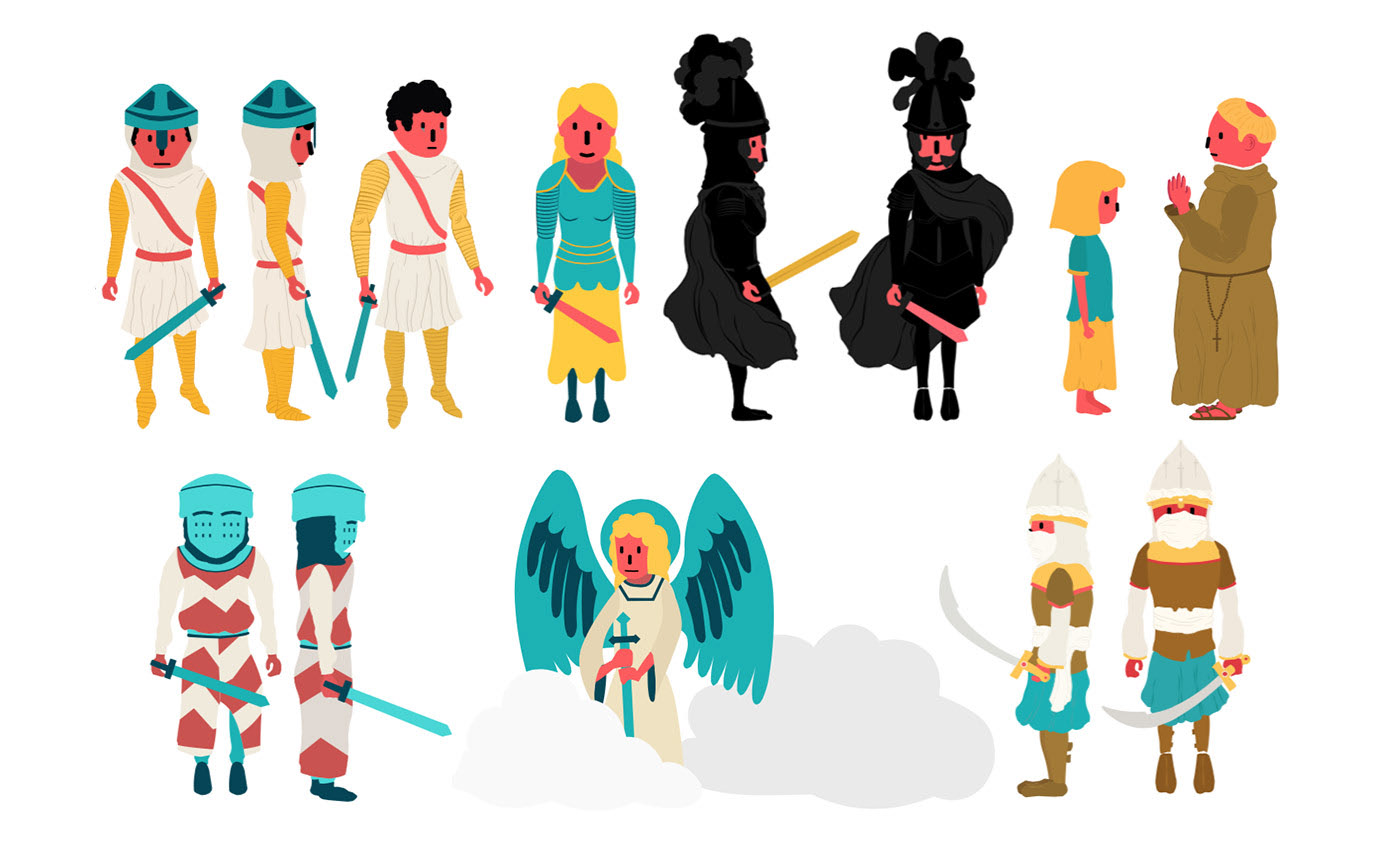 Motion CMN Character design board