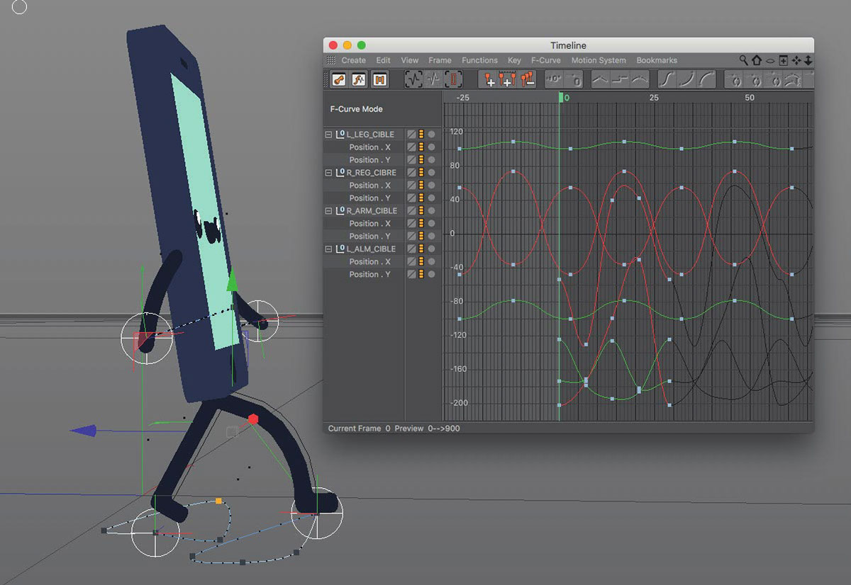 Maif smartphone motion breakdown C4D 3