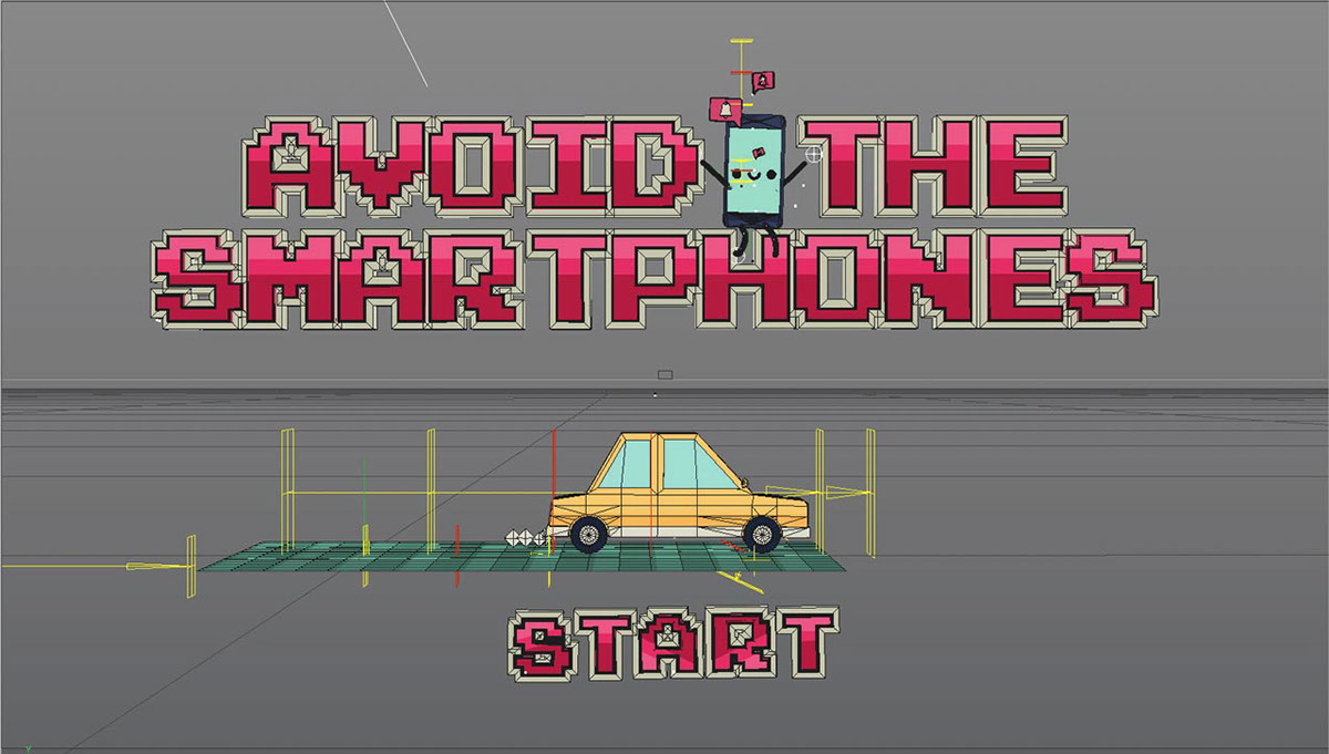 Maif smartphone motion breakdown C4D